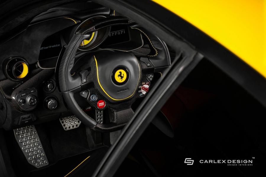 Детали интерьера Ferrari F12berlinetta by Carlex Design 2017 года  (фото 18 из 23)